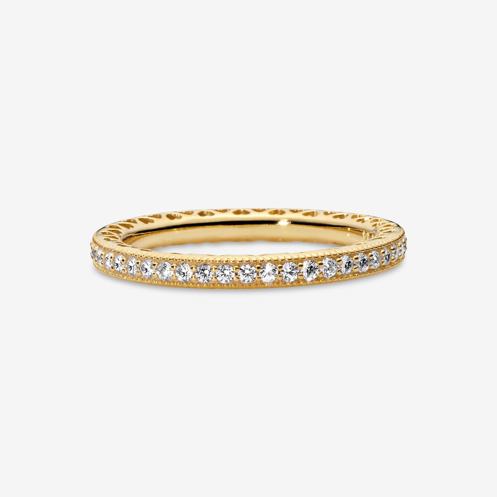 Sparkle & Hearts Ring | Gold | Pandora US