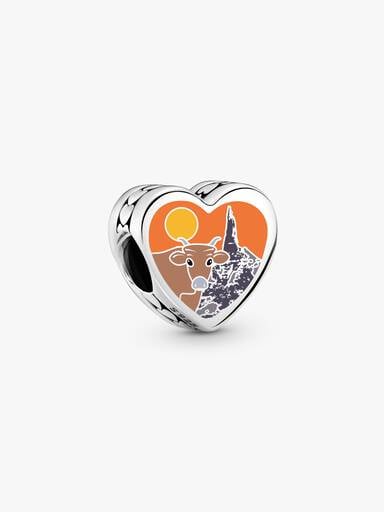 Nebraska Heart Charm