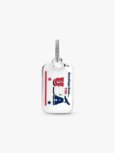 USA Postcard Dangle Charm