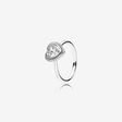 FINAL SALE - Sparkling Love Heart Ring, Clear CZ