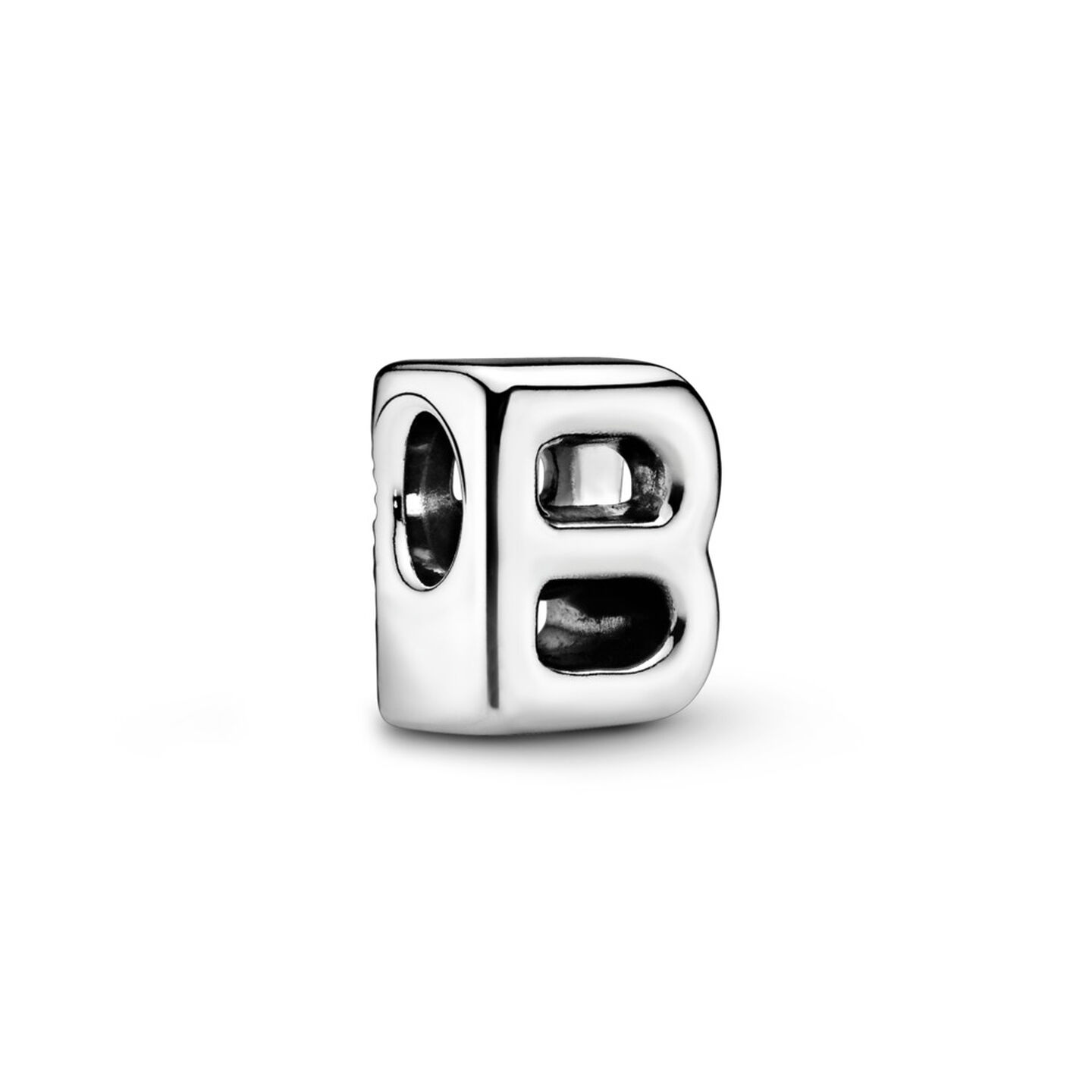 Женский шарм Pandora Letter B Alphabet Charm, цвет: Серебро — фото 2