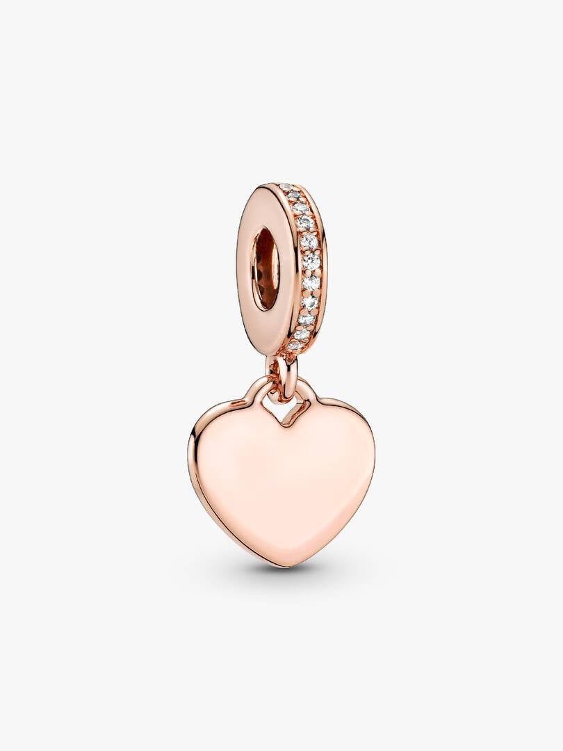 Engravable Heart Tag Dangle Charm