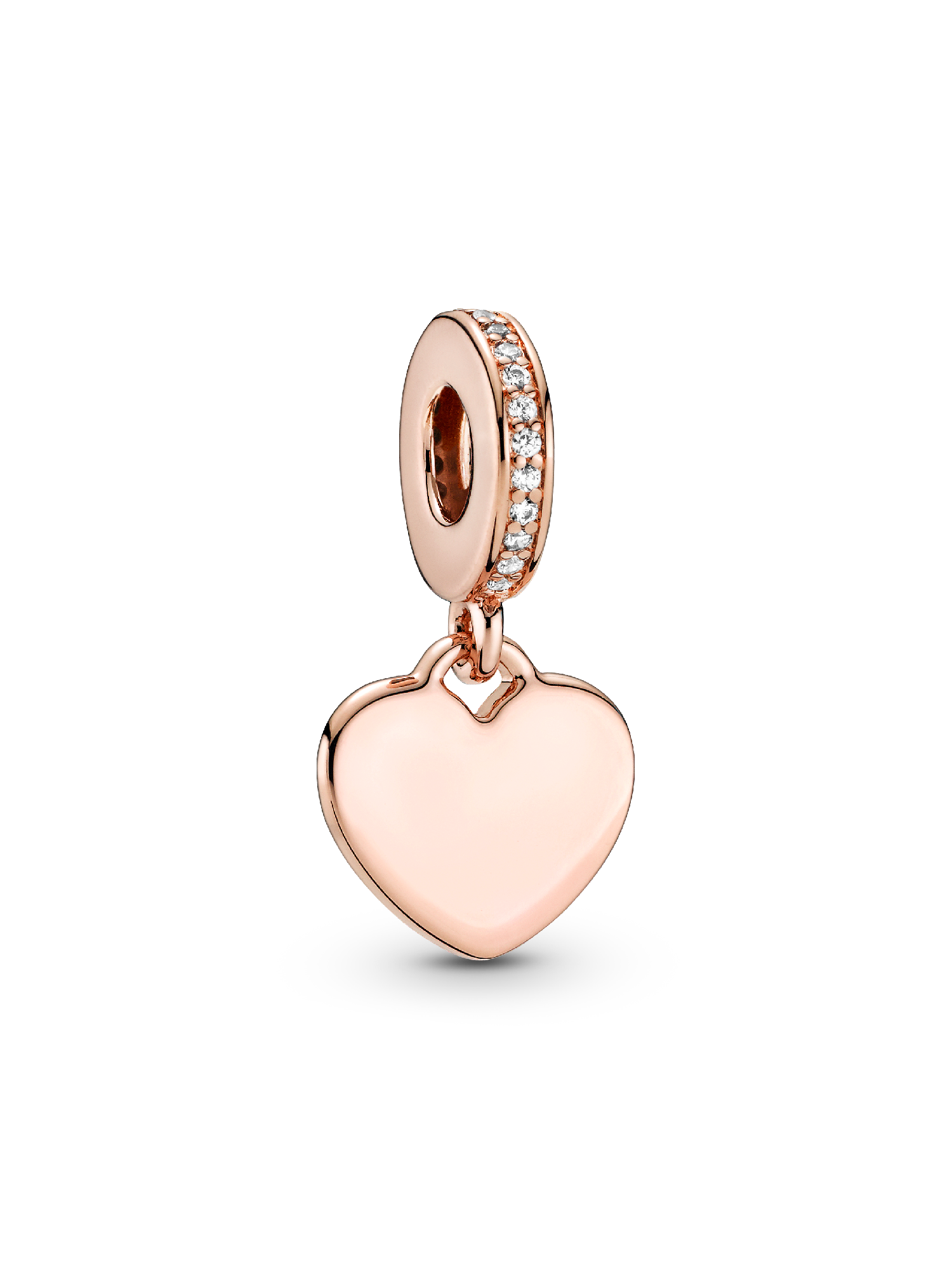 Engravable Heart Tag Dangle Charm