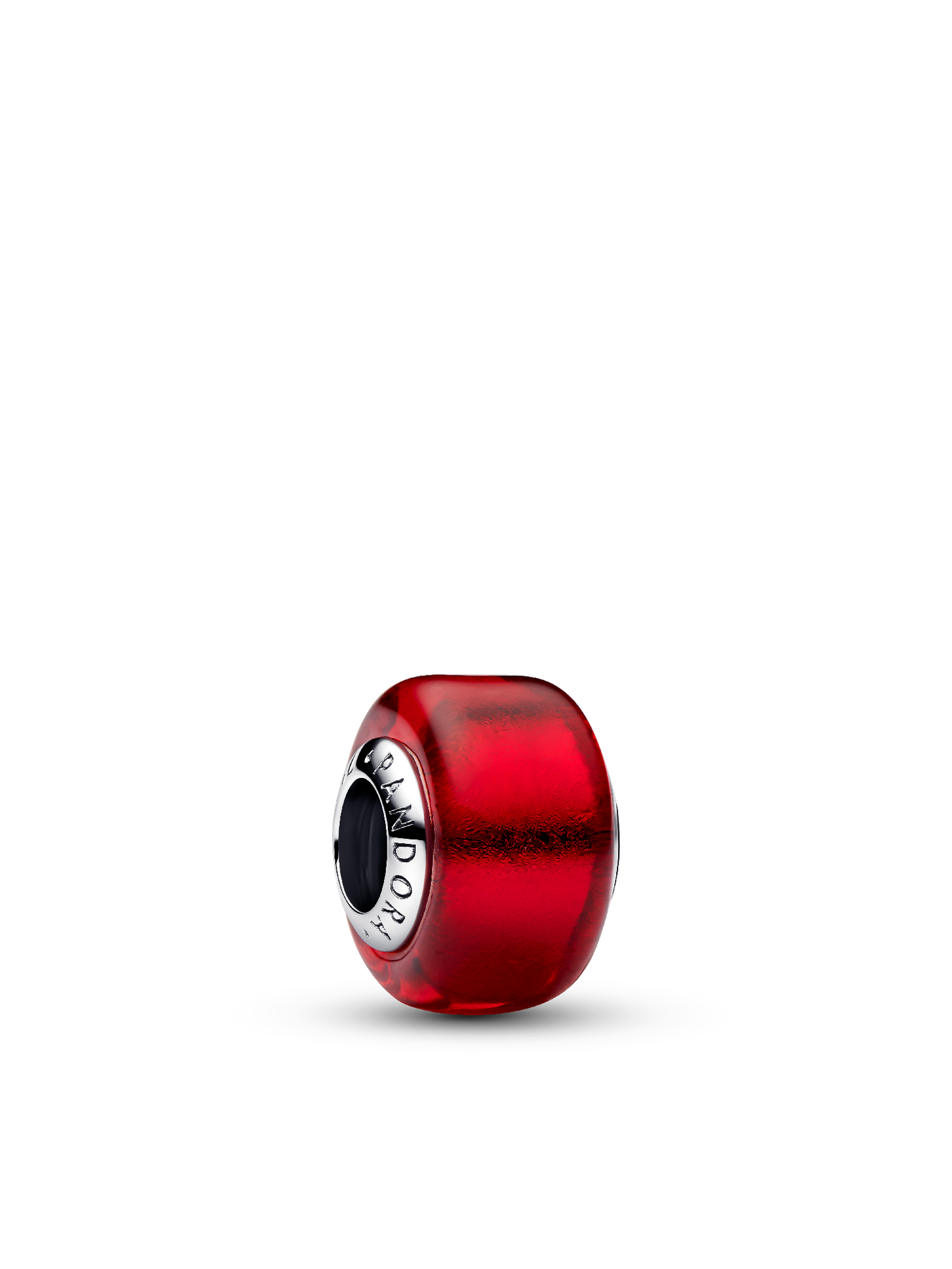 Женский шарм Pandora Red Murano Glass Charm, цвет: Серебро — фото 1
