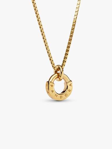 FINAL SALE - Pandora Signature I-D Collier Pendant & Necklace