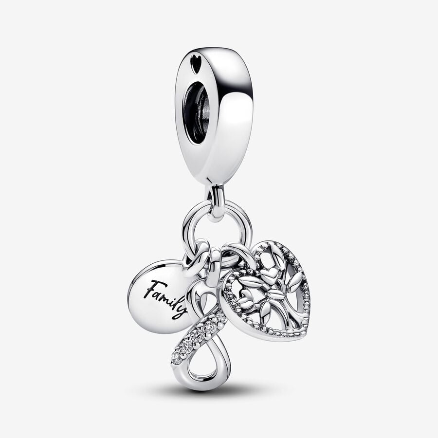 Family Infinity Triple Dangle Charm image number 0