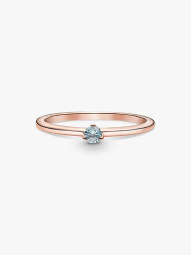 FINAL SALE - Light Blue Solitaire Ring