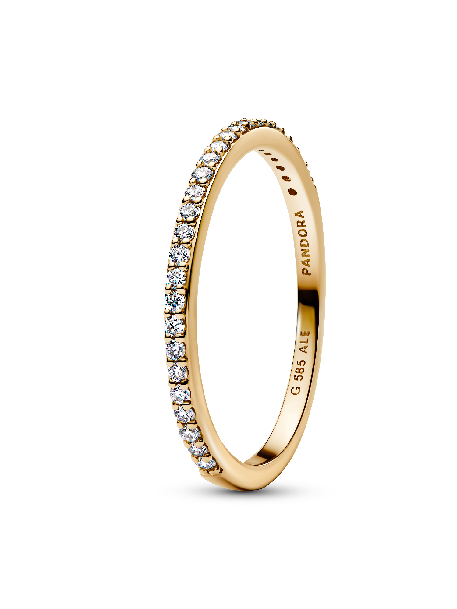 Pandora Era 14k Gold Lab-grown Diamond Half Eternity Pavé Band Ring