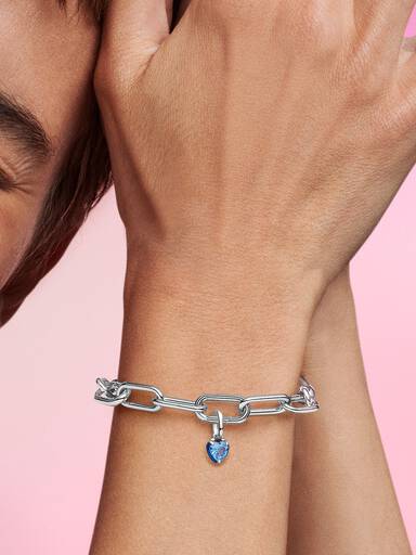 Pandora ME Blue Chakra Heart Mini Dangle Charm