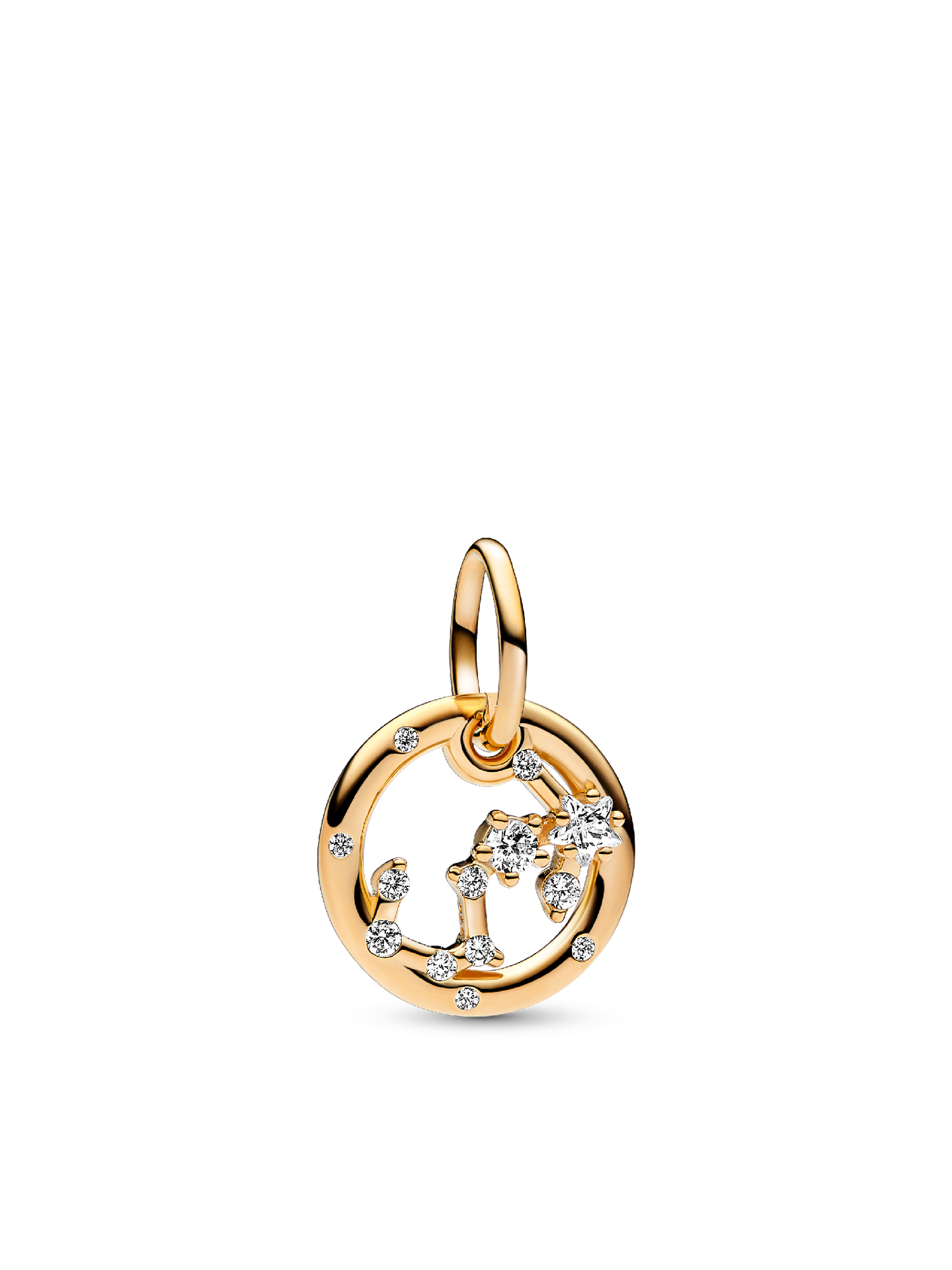 Женский шарм Pandora Scorpio Zodiac Dangle Charm, цвет: Позолоченный — фото 1