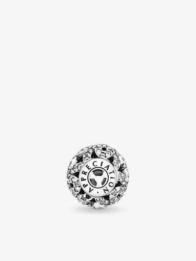 Appreciation Sparkling Flower Charm - FINAL SALE