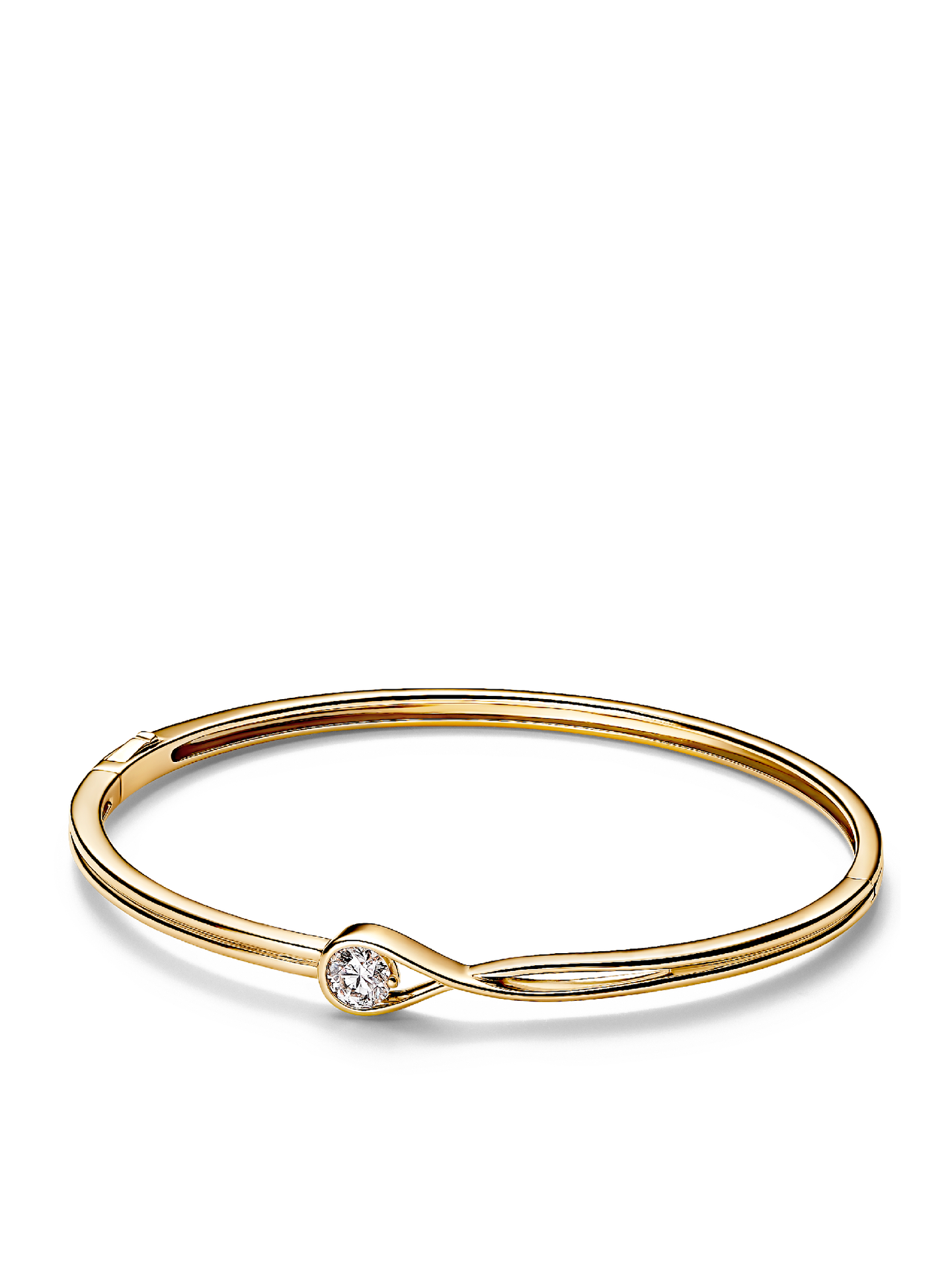 Женские браслеты Pandora Infinite 14k Gold Lab-grown Diamond #553221C01, цвет: Золотой — фото 1