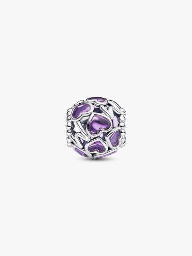 Openwork Hearts Mom Charm