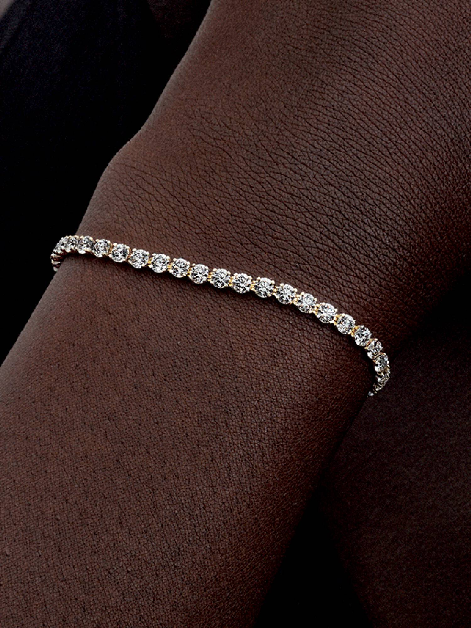 Pandora Era 14k Gold Lab-grown Diamond Tennis Bracelet