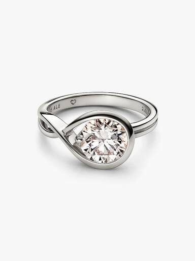 FINAL SALE - Pandora Infinite 14k White Gold Lab-grown Diamond Ring
