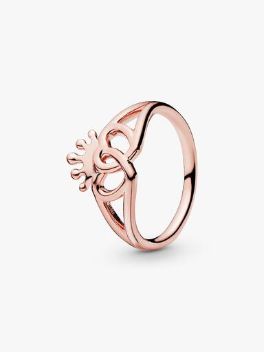 FINAL SALE - Crown & Interwined Hearts Ring