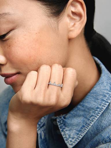 FINAL SALE - Clear Sparkling Crown Ring