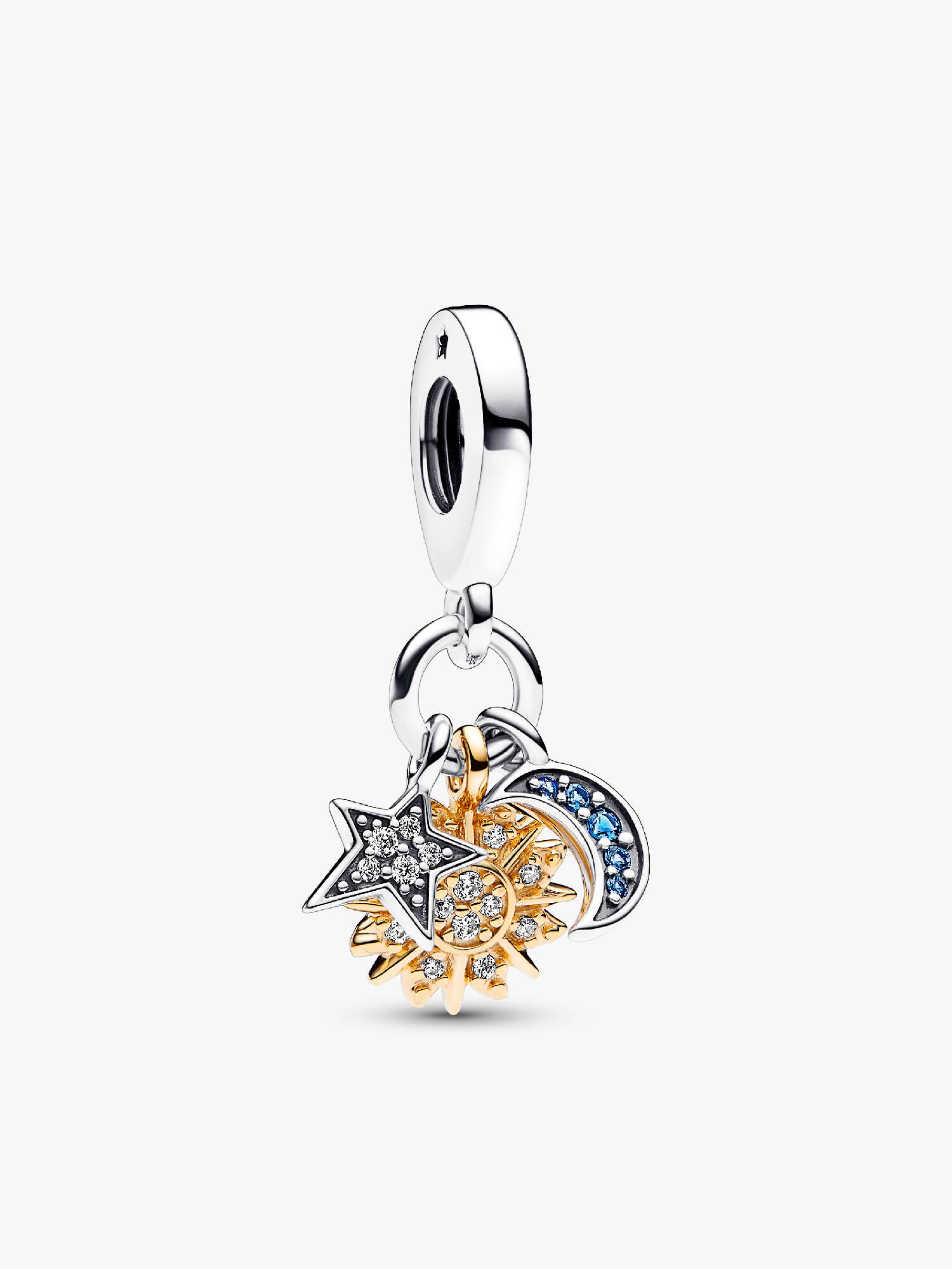 Two-tone Celestial Triple Dangle Charm