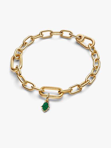 Green Hamsa Hand Mini Dangle Charm
