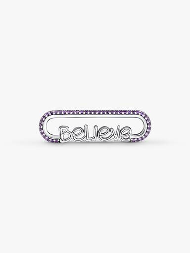 Limited Edition Pandora ME Styling Believe Word Link