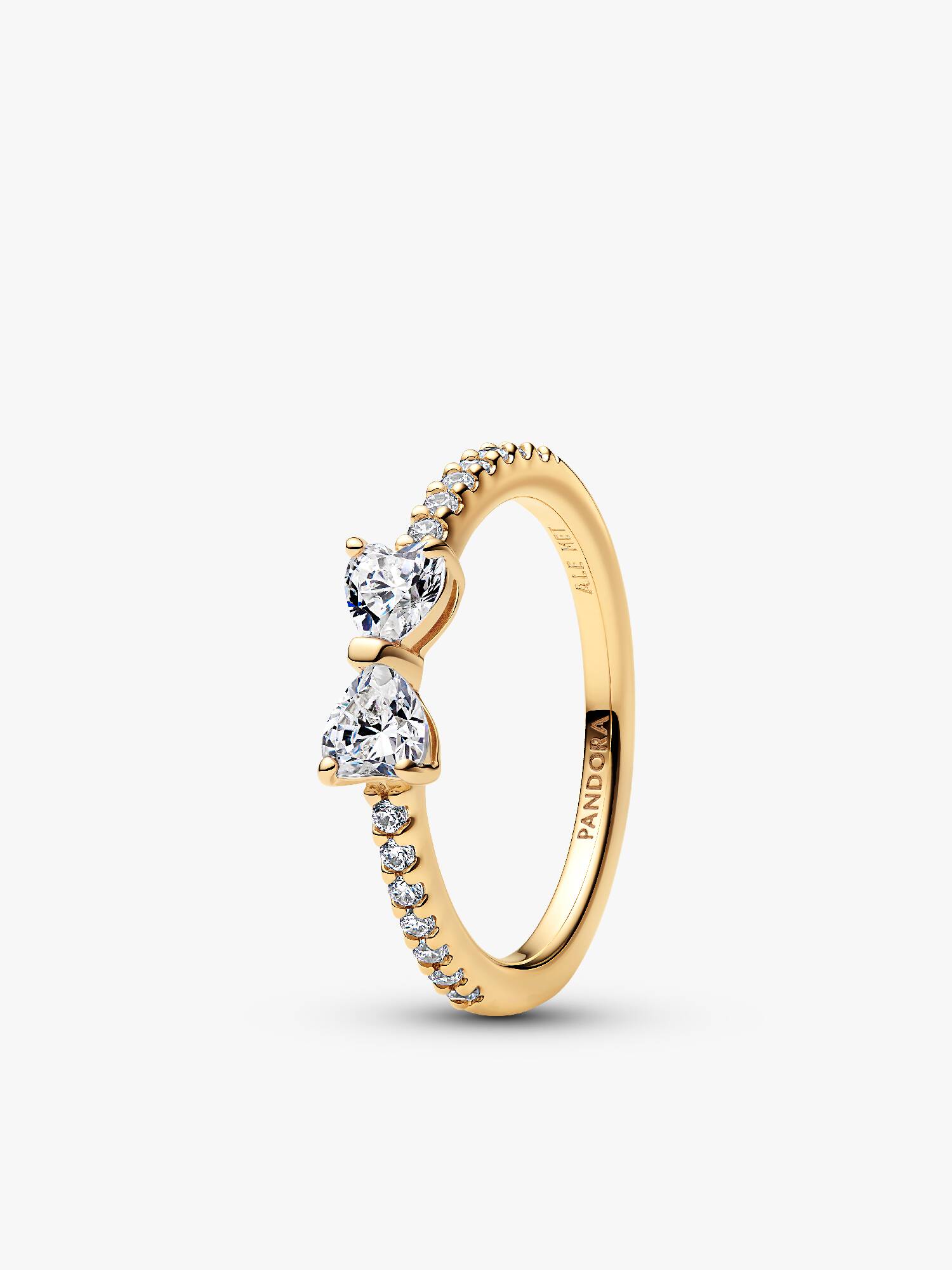 Sparkling Clear Bow Ring