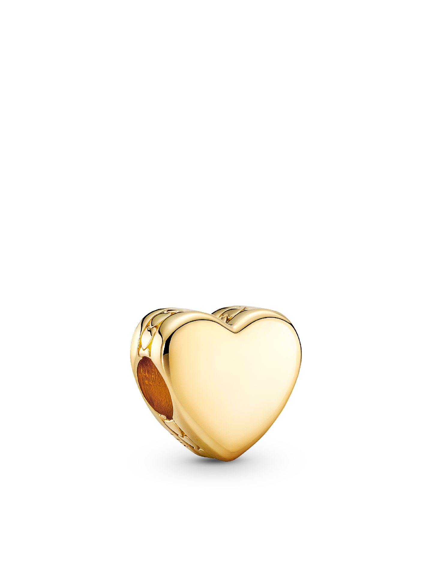 Шарм Pandora Engravable Heart Charm, Gold plated, цвет: Позолоченный — фото 1