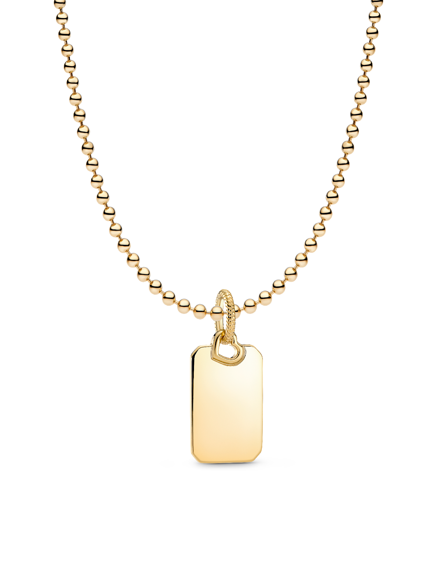 Engravable Rectangular Dog Tag Necklace | Pandora US