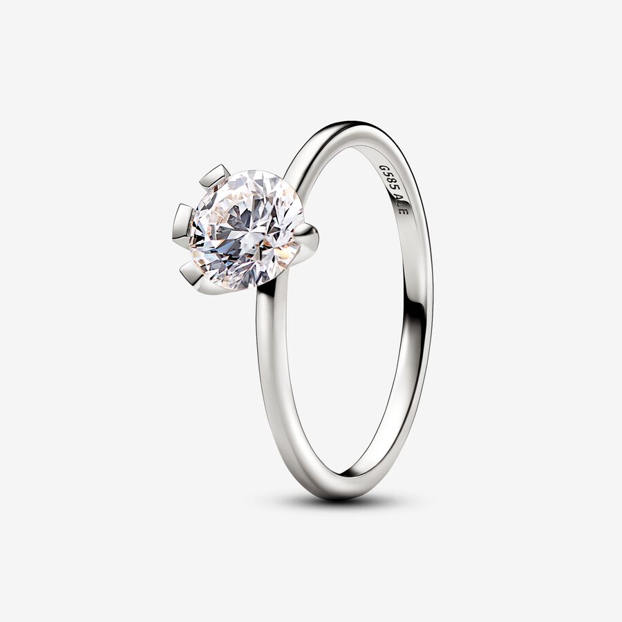 Pandora Nova Lab-grown Diamond Ring 1.00 carat tw 14k White Gold  image number 0