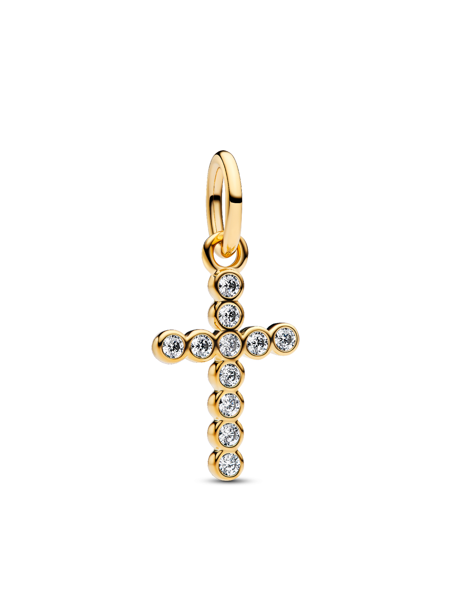Женский шарм Pandora Cross Dangle Charm, Gold plated, цвет: Позолоченный — фото 1