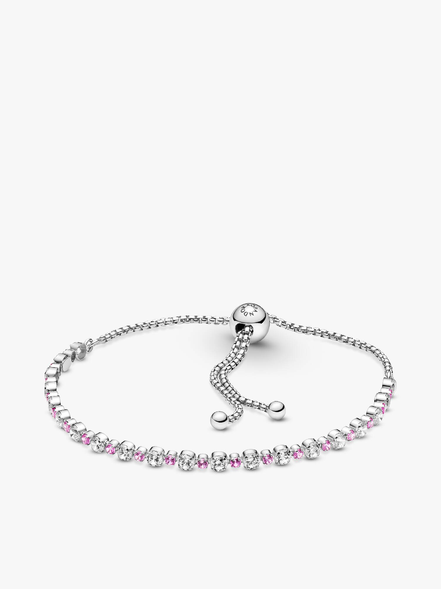 FINAL SALE - Pink & Clear Sparkle Slider Bracelet