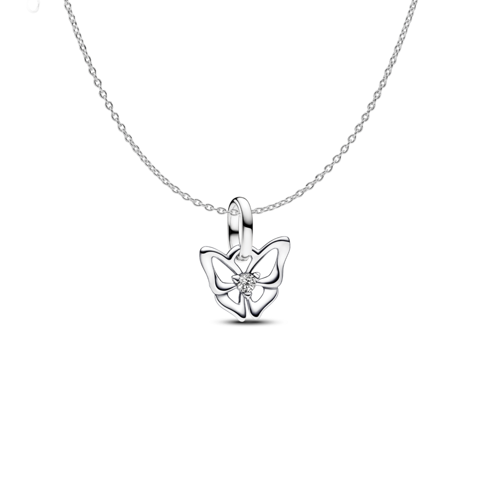 Mini Butterfly Charm Necklace Set