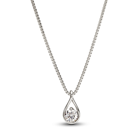 Pandora Infinite Lab-grown Diamond Pendant & Necklace 0.50 ct tw 14k White Gold