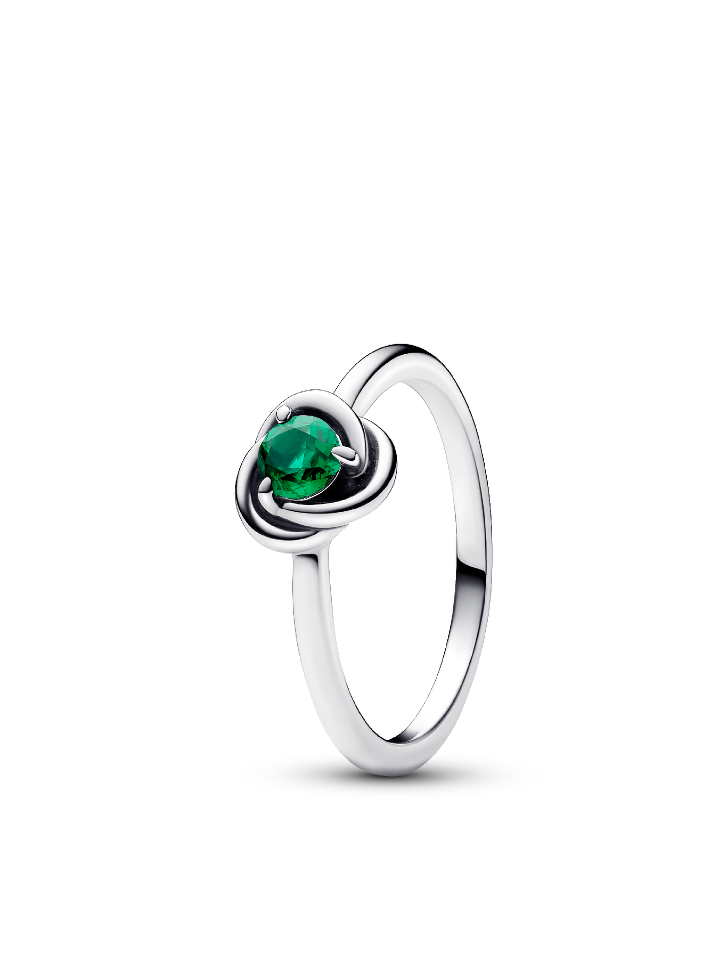Женское кольцо Pandora May Birthstone Eternity Circle, цвет: Серебро — фото 1