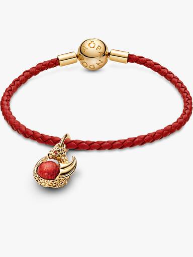 Game of Thrones Red Fire Dangle Charm Bracelet Set