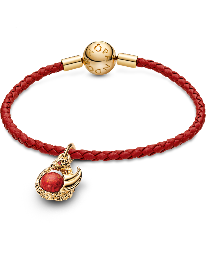 Game of Thrones Red Fire Dangle Charm Bracelet Set