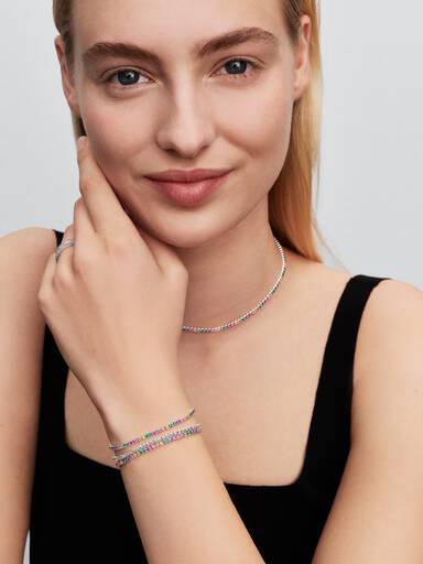 Rainbow Tennis Bracelet