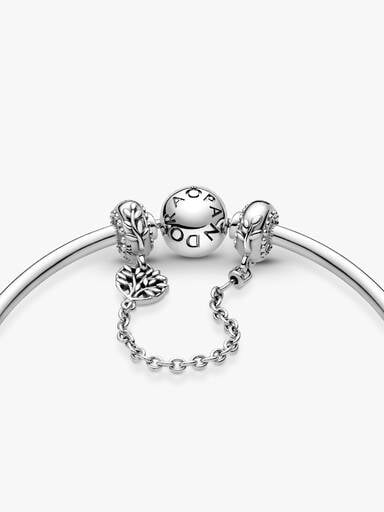 FINAL SALE - Heart Family Tree Safety Chain Charm