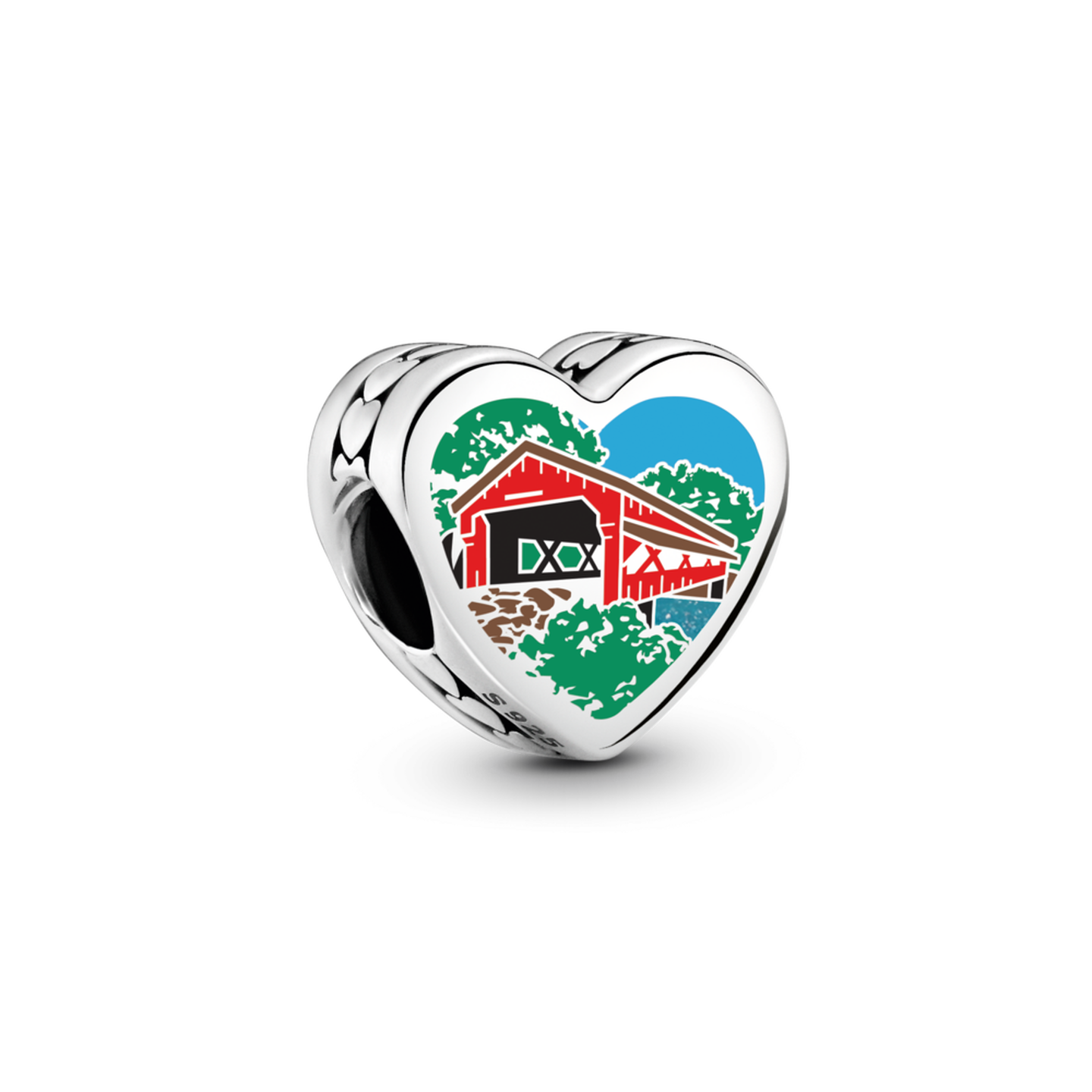 Женский шарм Pandora Ohio Bridge Charm, цвет: Серебро — фото 1