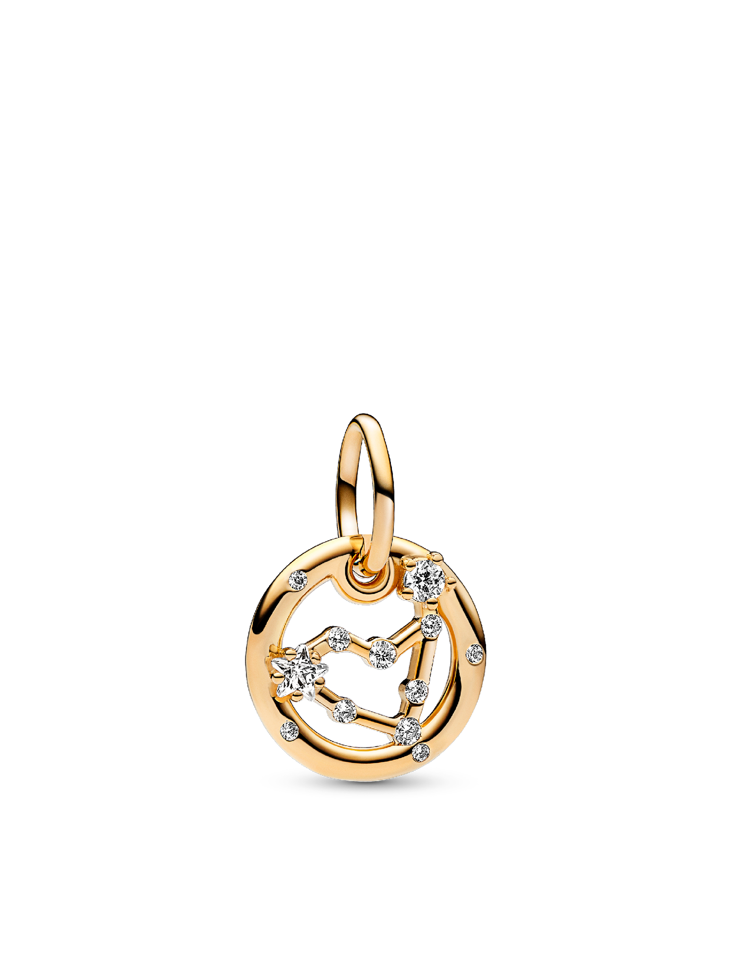 Женский шарм Pandora Capricorn Zodiac Dangle Charm, цвет: Позолоченный — фото 1