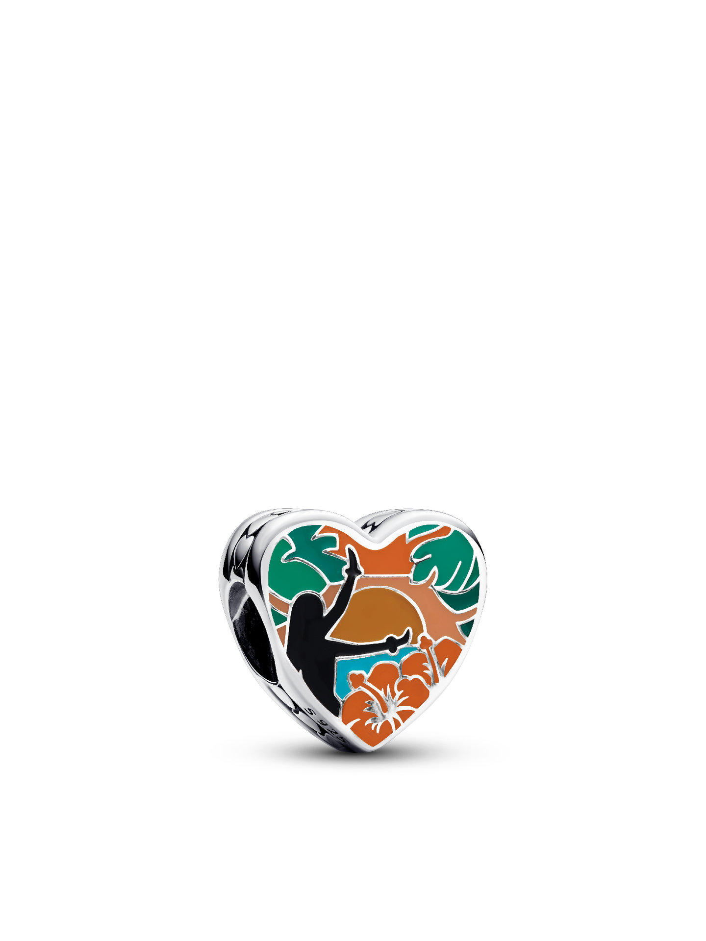 Женский шарм Pandora Aloha Hawaii Heart Charm, цвет: Серебро — фото 1