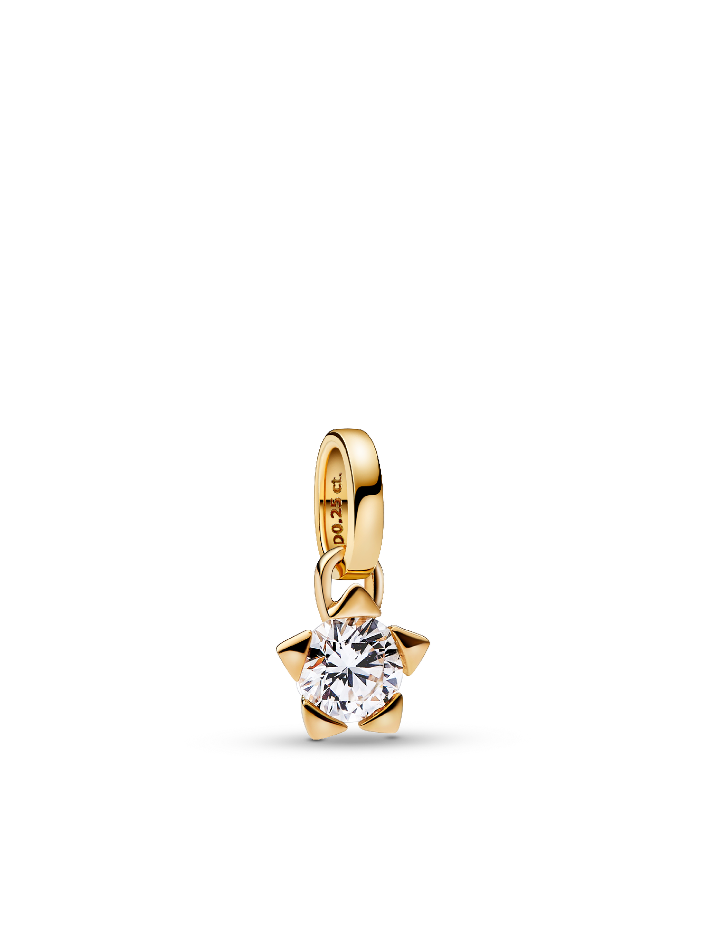 Женская подвеска Pandora Talisman 14k Gold Lab-grown Diamond Star, цвет: Золотой — фото 1