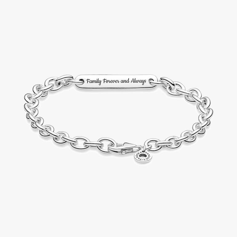 Family Bar Link Bracelet