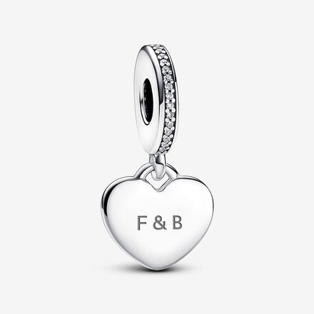 CHAWIN Mom and Child Charms Fit Pandora Charm Bracelets - 925 Sterling Silver Heart Beads for Necklace and European Snake Chain. Kids