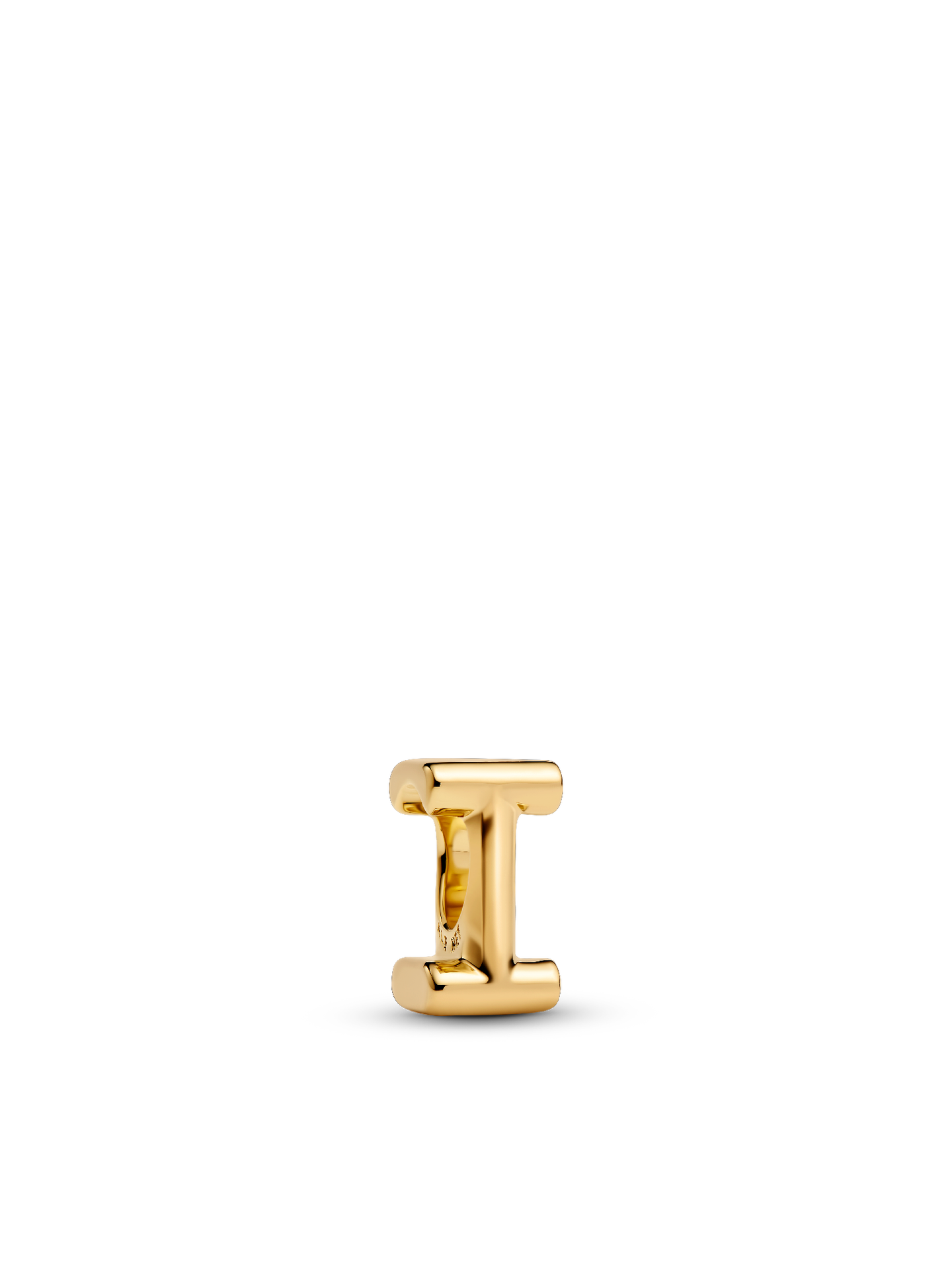 Женский шарм Pandora Letter I Alphabet Charm, Gold plated, цвет: Позолоченный — фото 1