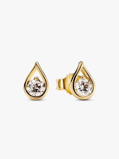 Pandora Infinite 14k Gold Lab-grown Diamond Earrings