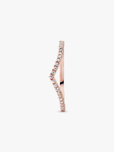 Sparkling Wishbone Ring