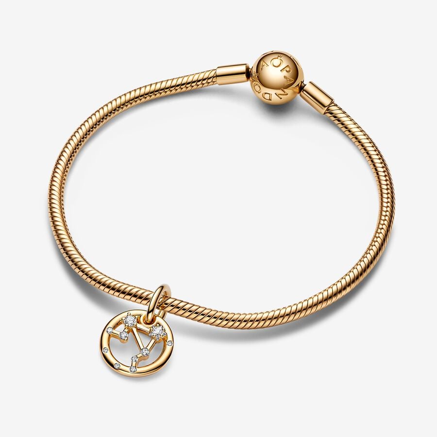 Libra Zodiac Dangle Charm Bracelet Set image number 0