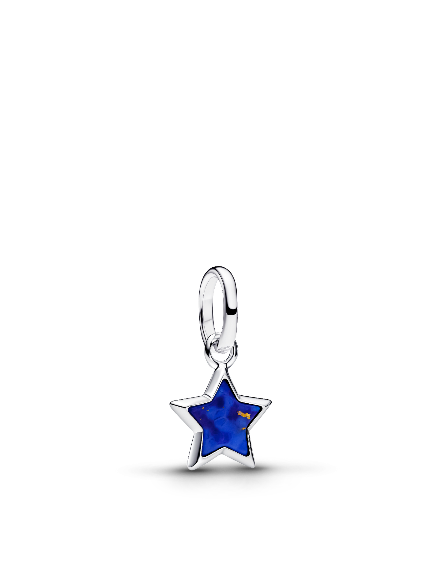 Женский шарм Pandora Blue Star Mini Dangle Charm, цвет: Серебро — фото 1