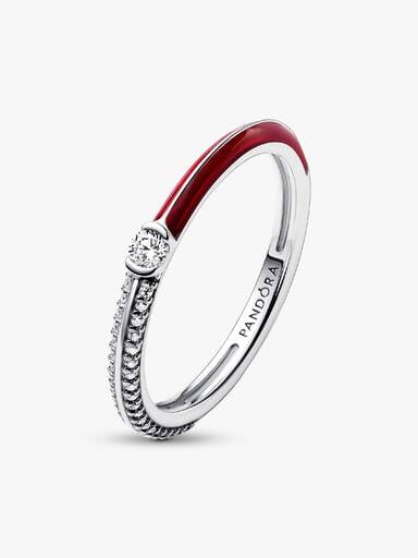 FINAL SALE - Pandora ME Pavé & Red Dual Ring