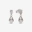 Pandora Infinite Lab-grown Diamond Double Drop Earrings 0.50 carat tw 14k White Gold